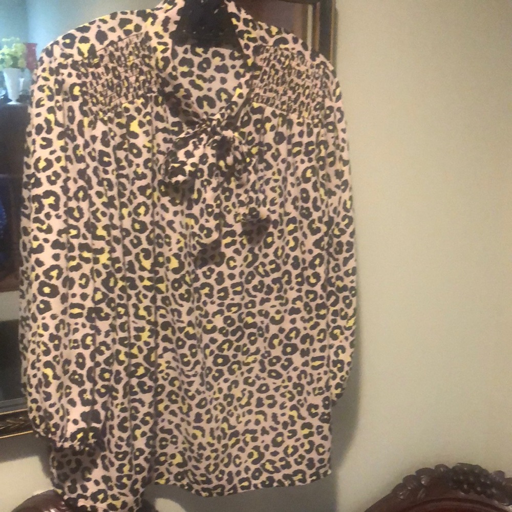 Leopard Print Women's Blouse